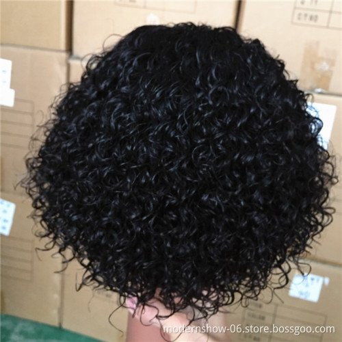 Cuticles Aligned Short Pixie Cut Wig Short Bob 150% T Part Lace Front Human Hair Wigs For Black Women Pre Plucked With Baby Hair